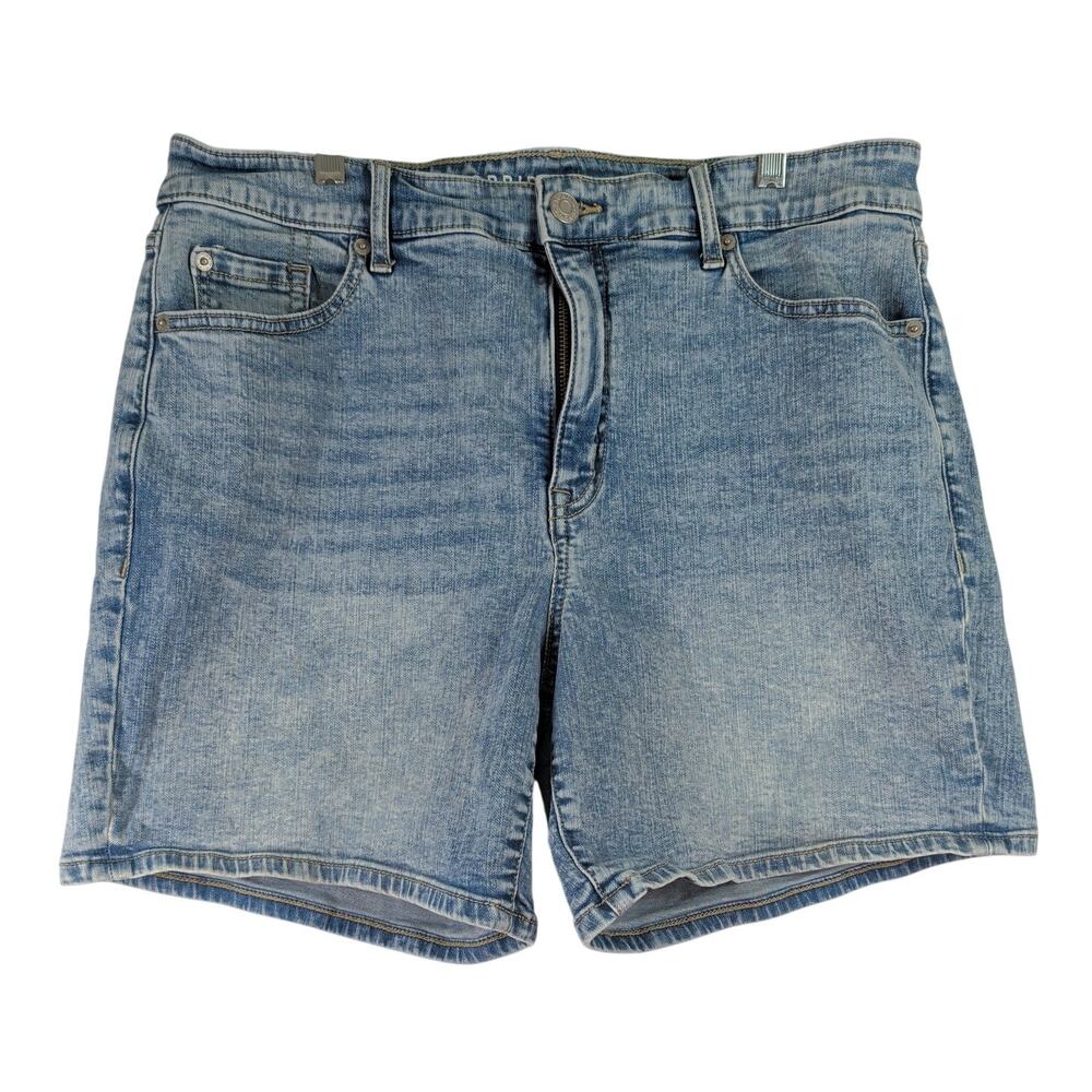 Torrid High Rise 7" Seam Jean Shorts, Size 16